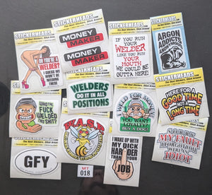 ⭕MT018 - Welders 12-3" Sticker Pack   | |  Over Run Sticker Deal   | |