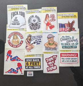 ⭕MT008 - Boilermaker  12-3" Sticker Pack   | |  Over Run Sticker Deal   | |