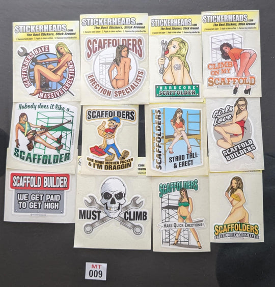 ⭕MT009 - Scaffold 12-3" Sticker Pack   | |  Over Run Sticker Deal   | |