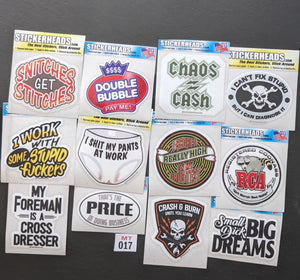 ⭕MT017 - Misc Funny  15-3" Sticker Pack   | |  Over Run Sticker Deal   | |