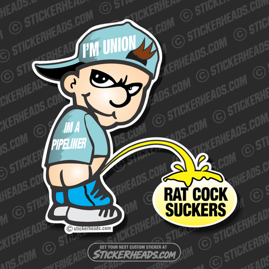 Custom Pee On What or Whomever You want  - Funny Pee On Sticker