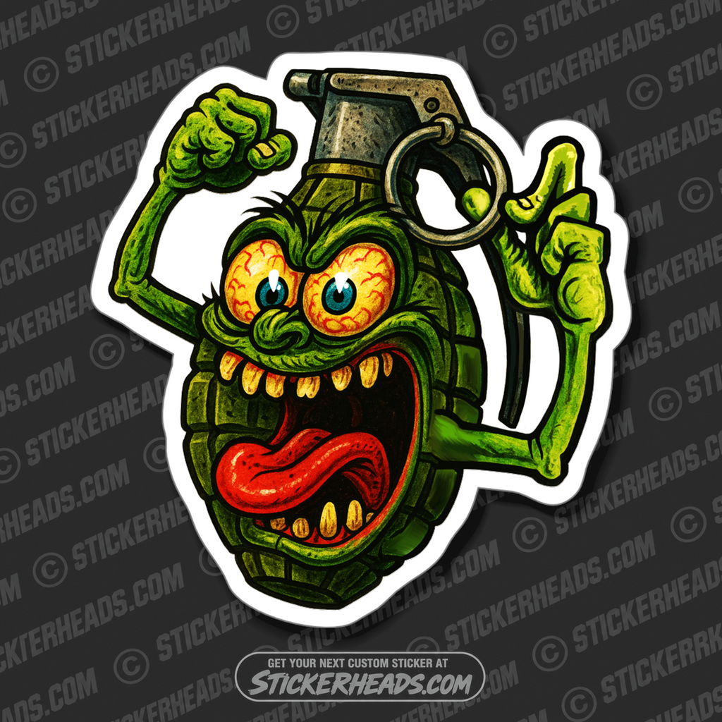 Pin Puller Grenade - Bomb Misc Funny Sticker
