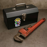PIPEFITTER PLUMBER MONSTER  - Union Misc Funny Sticker