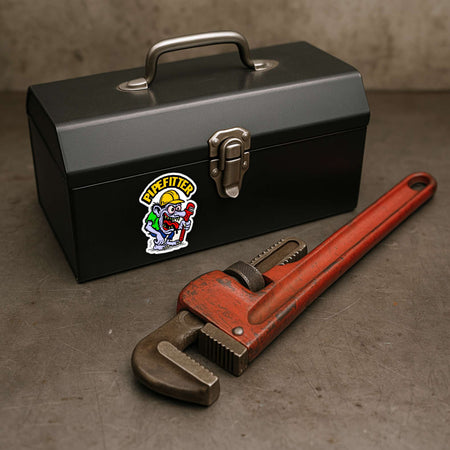 PIPEFITTER PLUMBER MONSTER  - Union Misc Funny Sticker