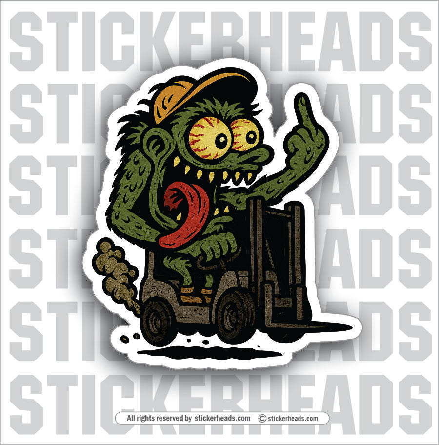 MONSTER FORKLIFT - Forklift Operator Sticker
