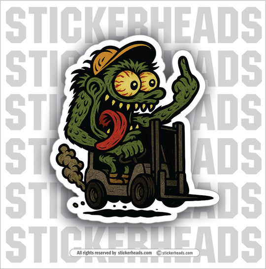 MONSTER FORKLIFT - Forklift Operator Sticker
