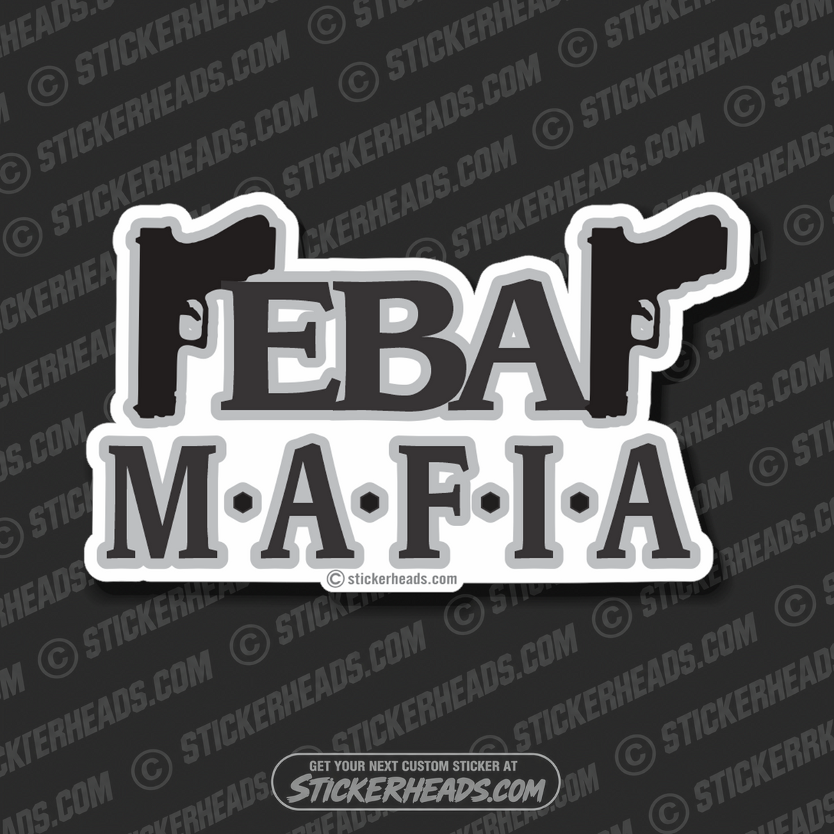 RebaR Mafia - Glock Gun Rebar Rod Buster Rodbuster Sticker