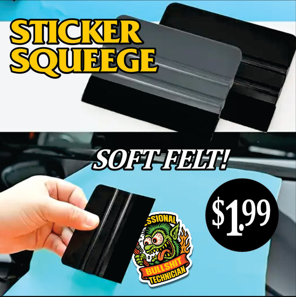 FELT SQUEEGEE - FOR STICKER INSTALLATION