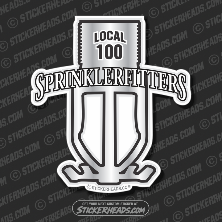 Sprinkler Head - With local - Sprinkler Fitter  Sprinklerfitter fitter  - Sticker