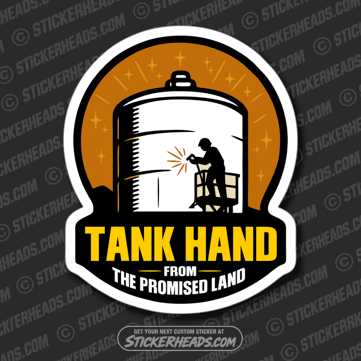 TANK HAND FROM THE PROMISED LAND - TANK BUILDER Sticker