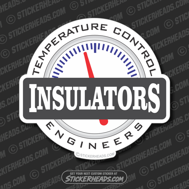 Temperature Control Engineers  - Insulators  Insulator Sticker