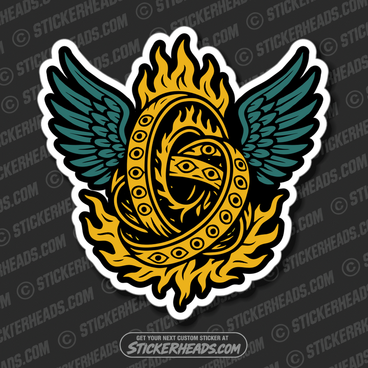 THE EZEKIEL ANGEL   - Funny  Conspiracy Sticker