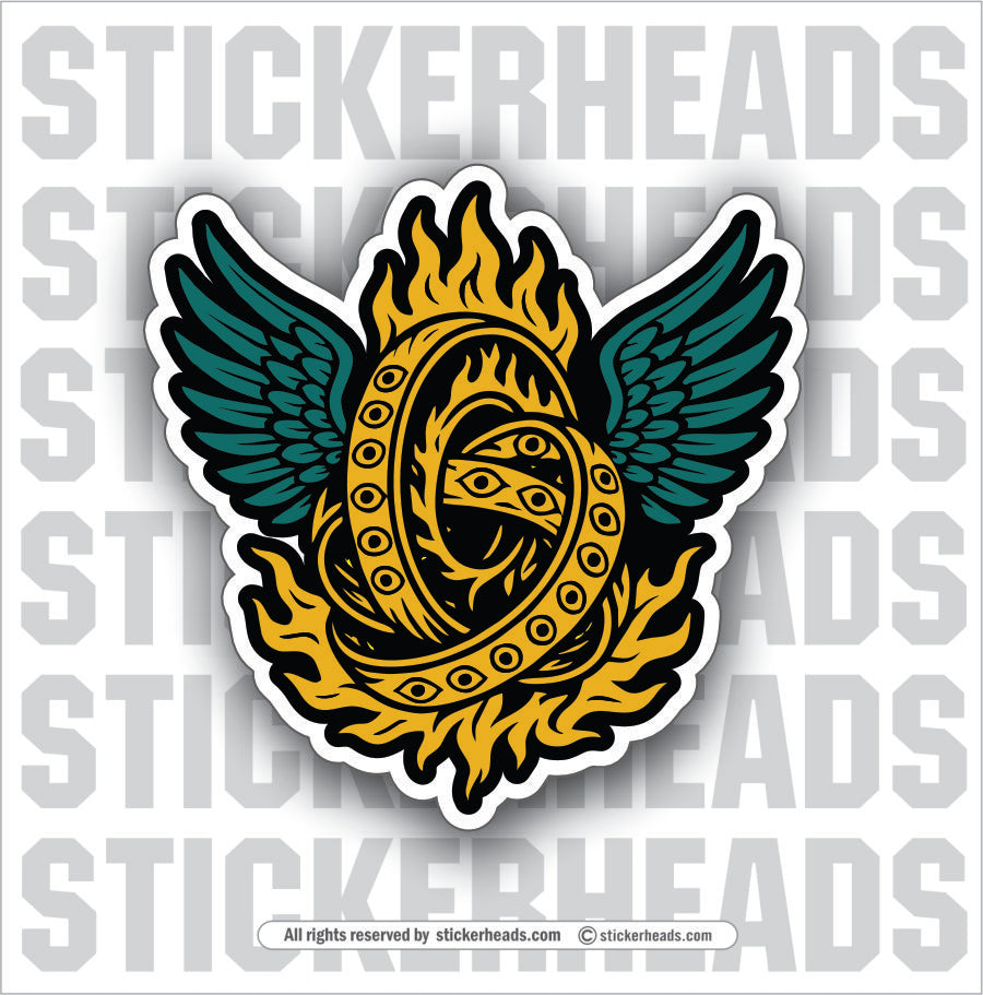 THE EZEKIEL ANGEL   - Funny  Conspiracy Sticker