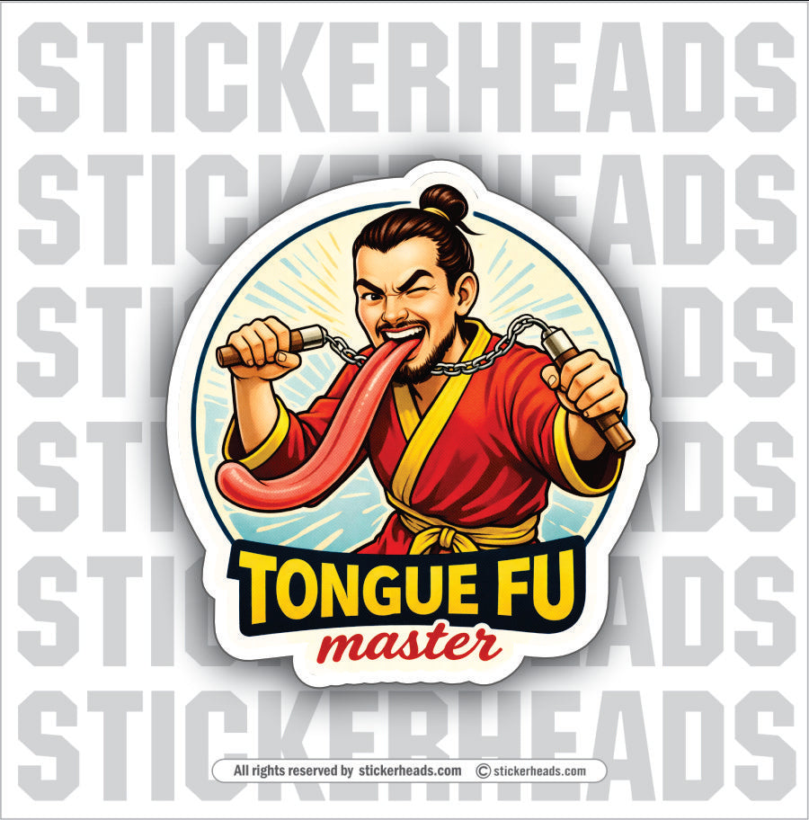 TONGUE FU MASTER - Misc Funny Sticker