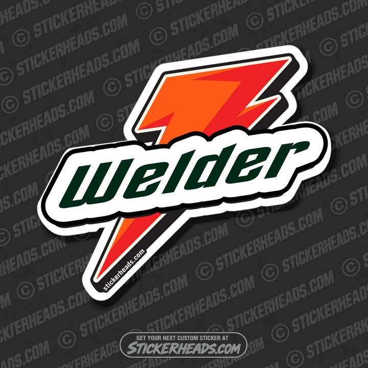 Welder-Gade Bolt Logo - Weld Welder Sticker