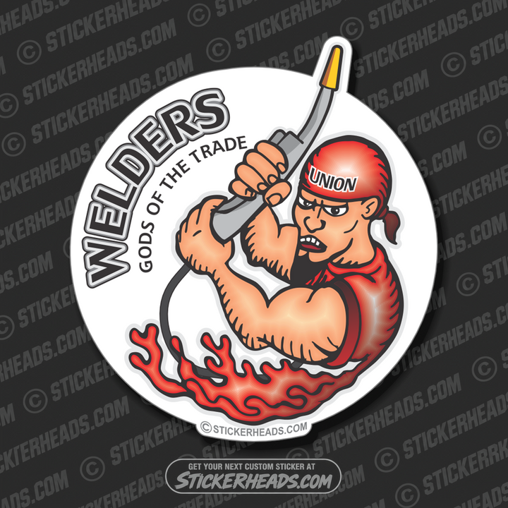 Welder ( whip ) Gods of the Trade   - welding weld sticker