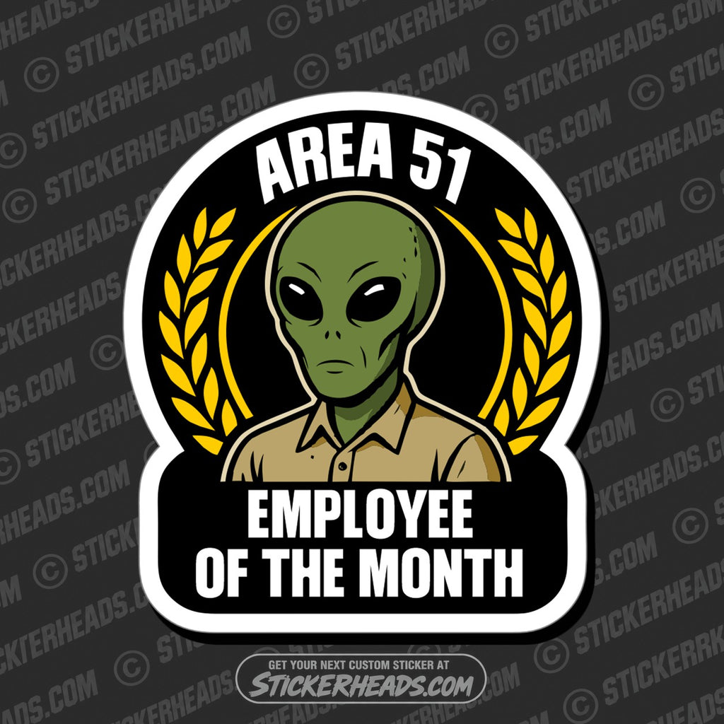 SH-PROTECTED|TAG-REPAIR|alien-area-51-employee-of-the-month-funny-conspiracy-sticker