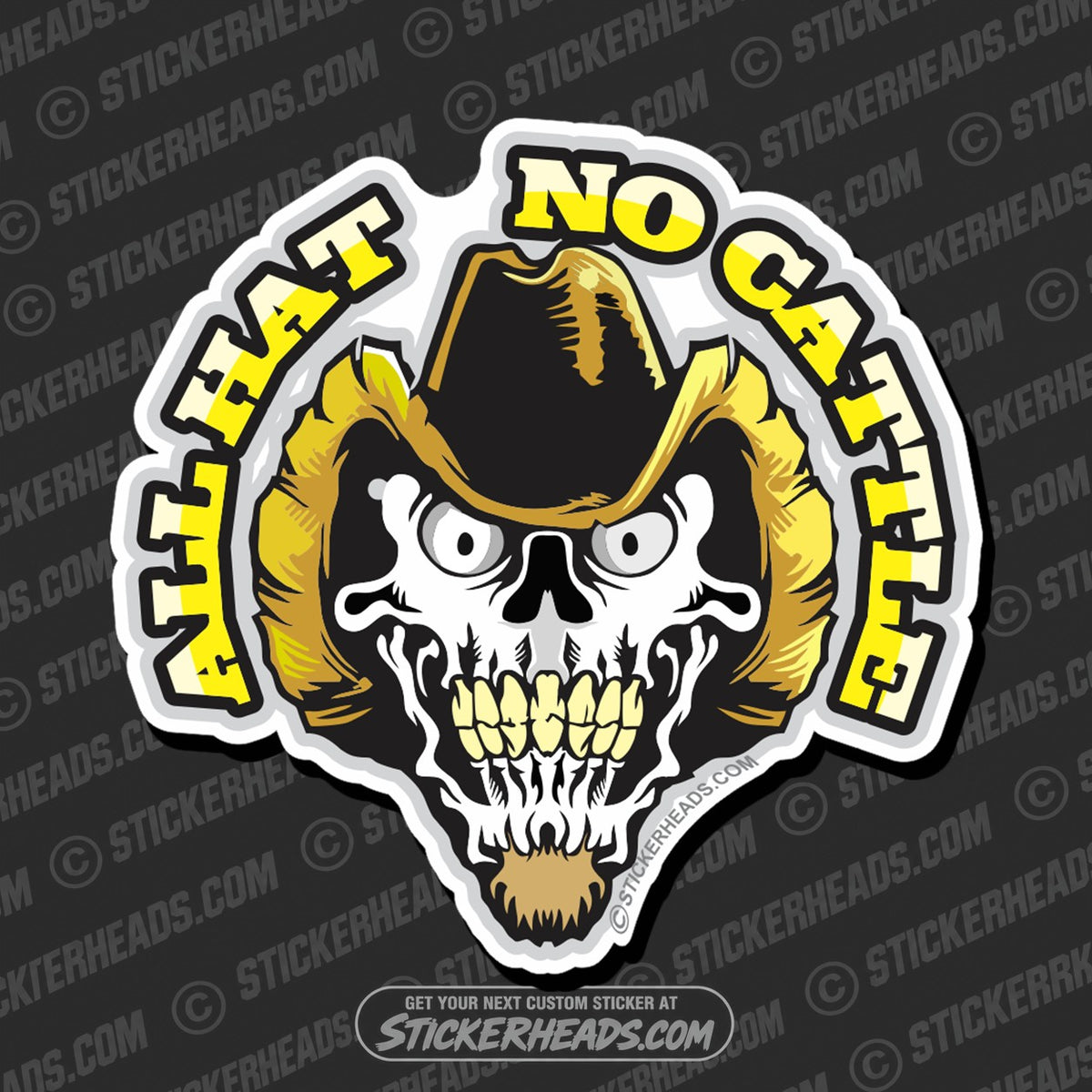 SH-PROTECTED|TAG-REPAIR|all-hat-no-cattle-funny-sticker
