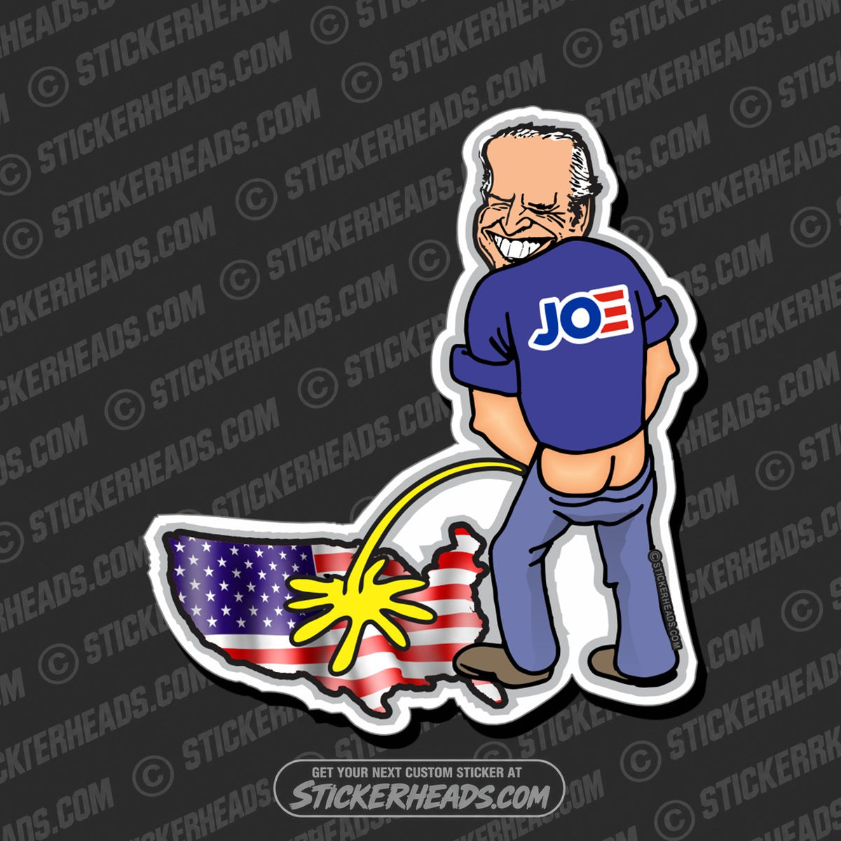 SH-PROTECTED|TAG-REPAIR|biden-pee-piss-on-america-biden-political-funny-sticker