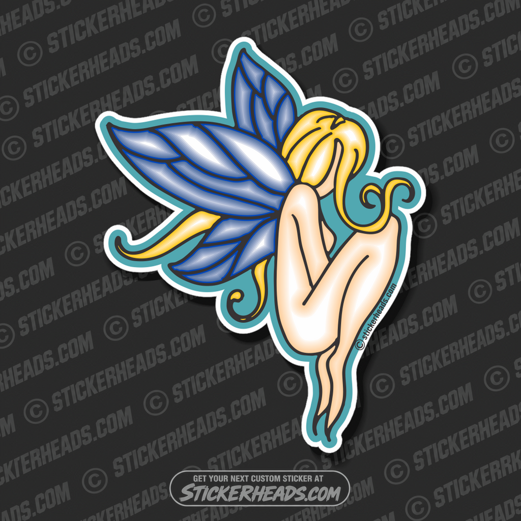 Blue Wing Fairy  - Funny Sticker