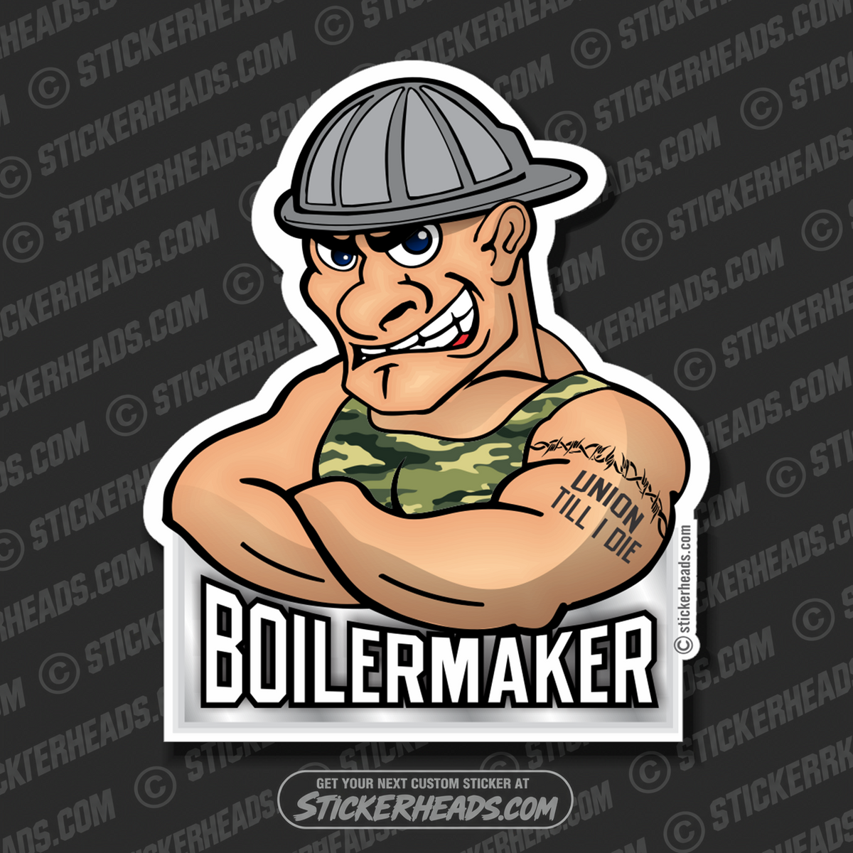 Union Till I Die dude - Boiler maker  boilermakers  boilermaker  Sticker