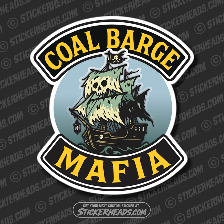 COAL BARGE MAFIA  -  BARGE TOWBOAT Union Misc Sticker