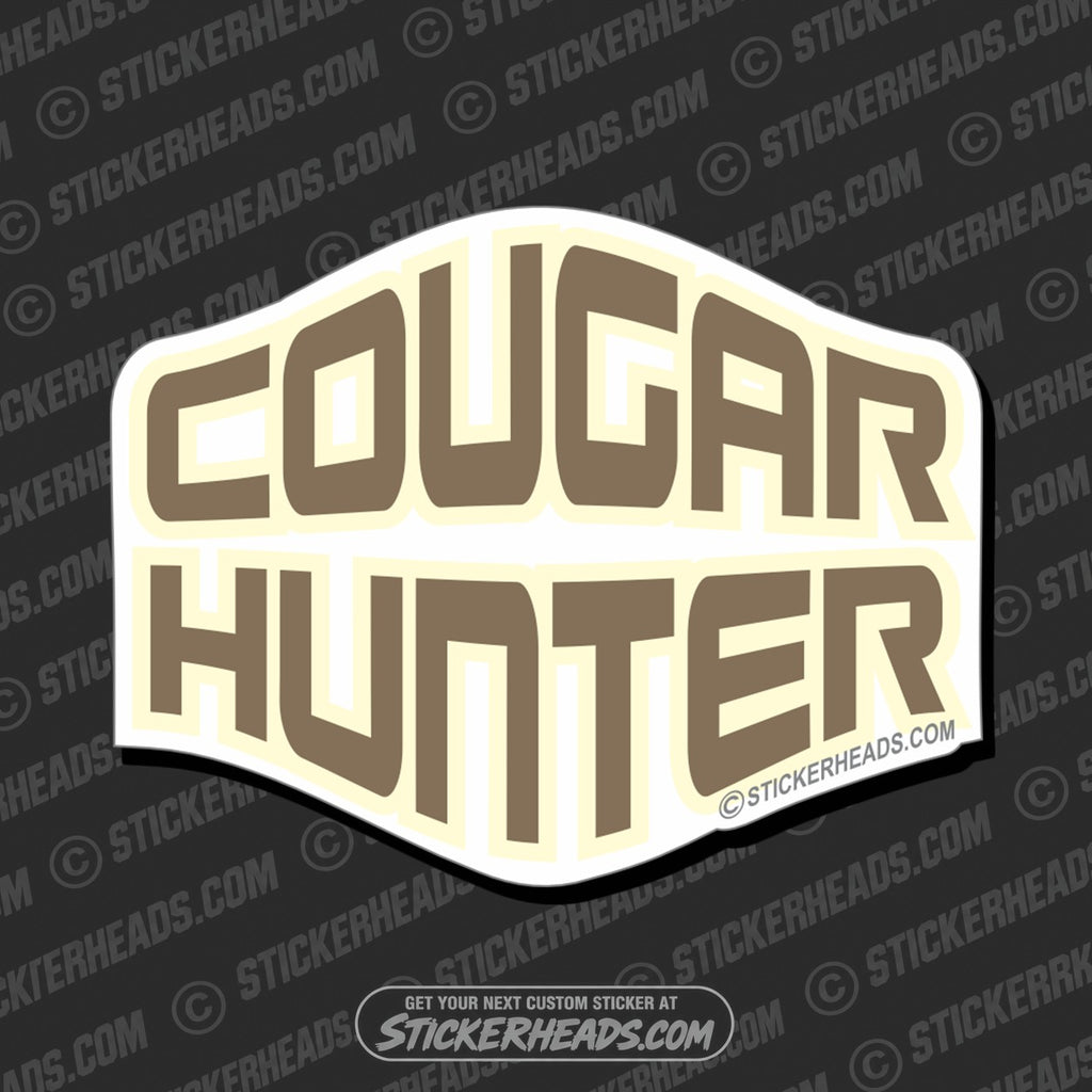 SH-PROTECTED|TAG-REPAIR|cougar-hunter-funny-sticker