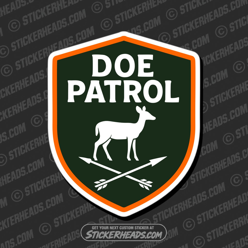 SH-PROTECTED|TAG-REPAIR|doe-patrol-deer-hunting-hunt-sticker