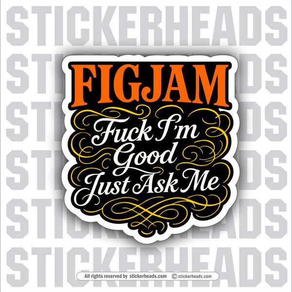 FIGJAM 2  - WORK FUNNY Union Sticker