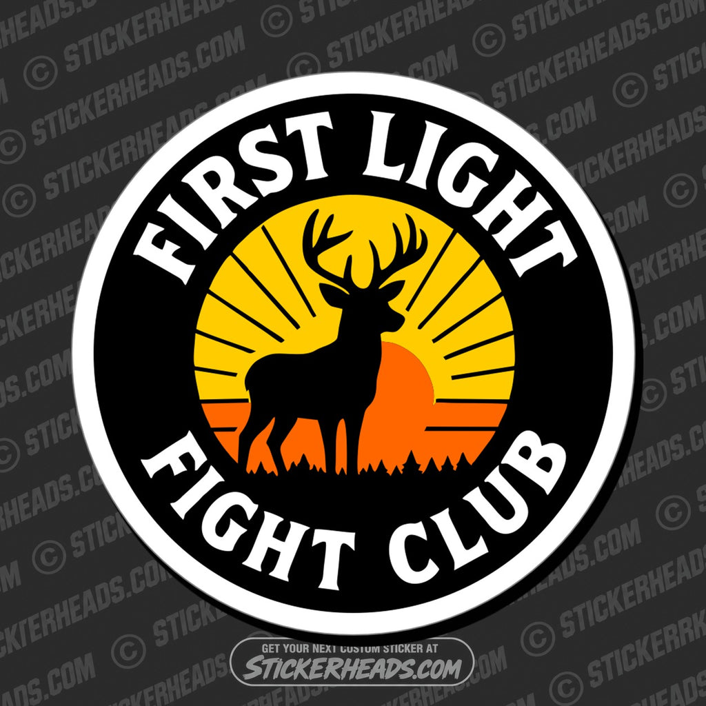 SH-PROTECTED|TAG-REPAIR|first-light-fight-club-deer-hunting-hunt-sticker