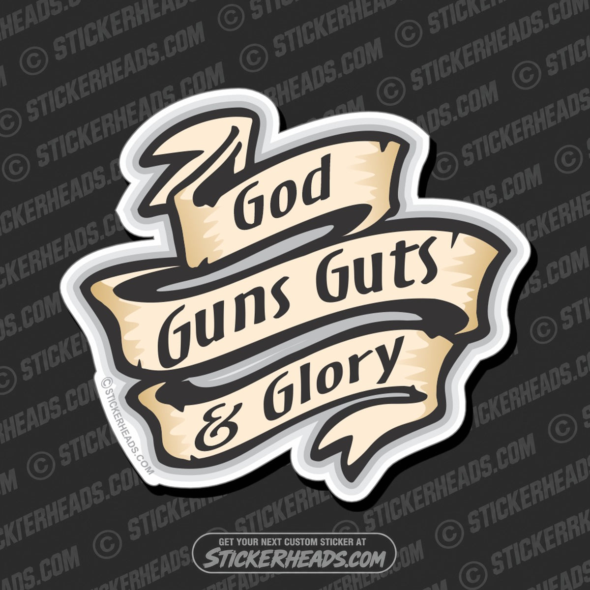 SH-PROTECTED|TAG-REPAIR|god-guns-guts-glory-pro-gun-sticker