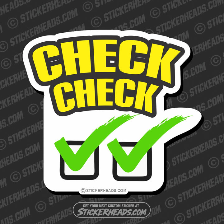 Leg Check - Sexy Chick  - Teamsters Trucker Trucking Sticker