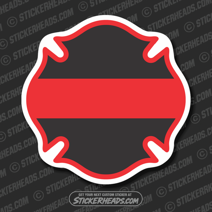 Fire Firefighter  -  In Memory Of Sticker