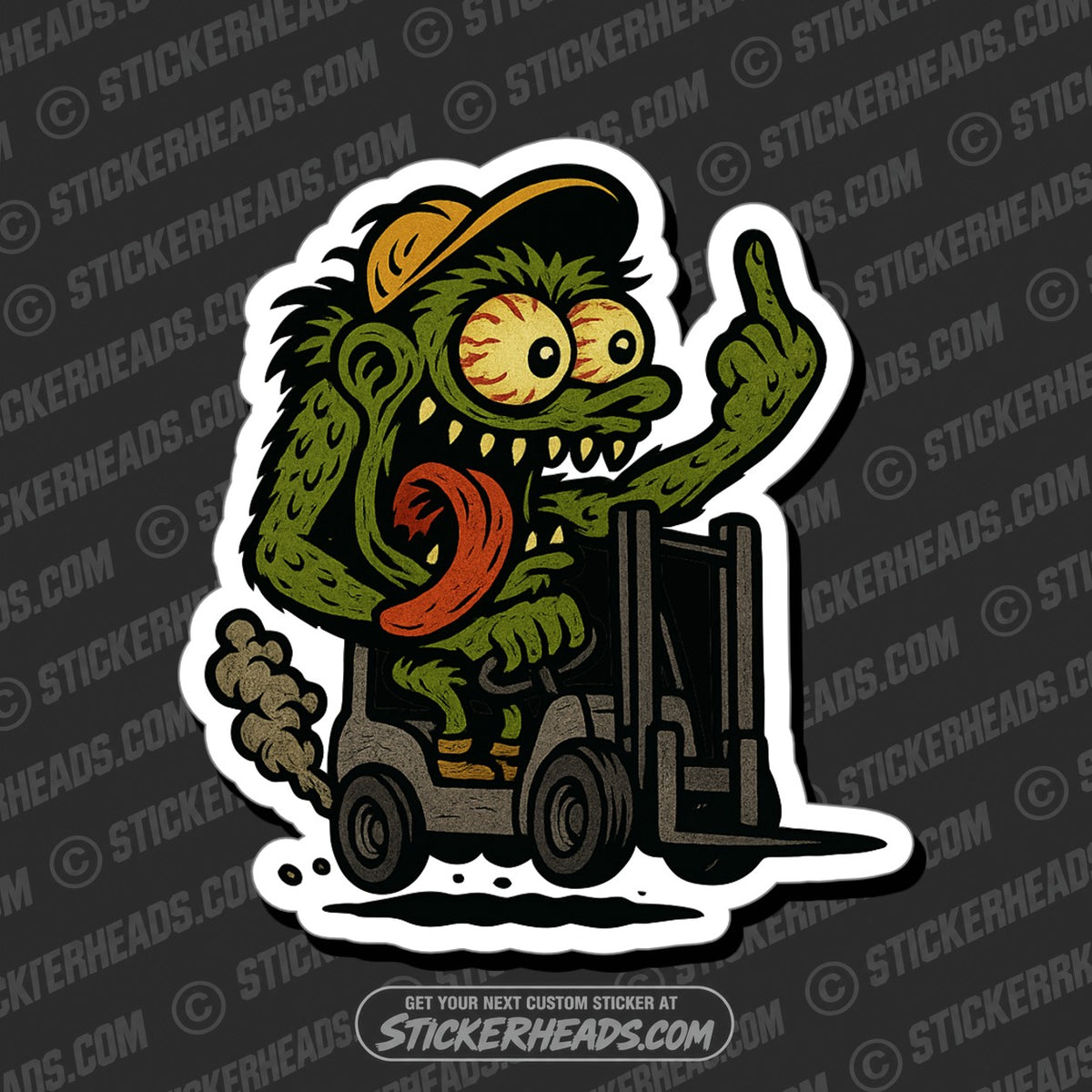 SH-PROTECTED|TAG-REPAIR|monster-forklift-forklift-operator-sticker