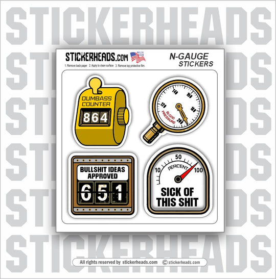 N-GAUGE - WORK MISC Funny StickerS