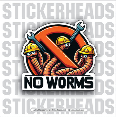 Worms ver #3 -  Work Job union Sticker