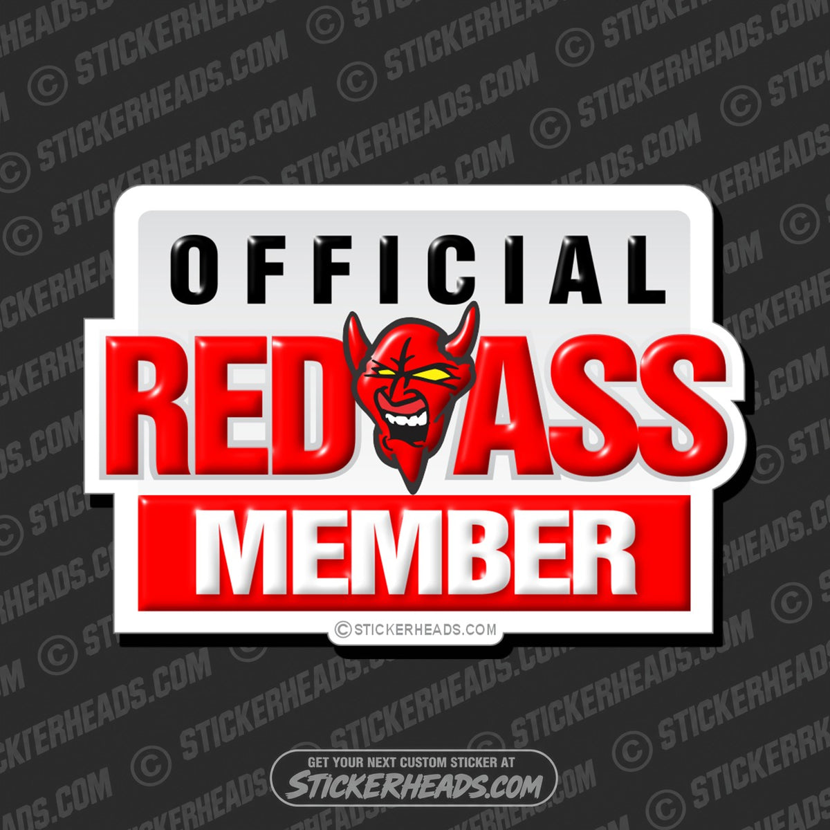 SH-PROTECTED|TAG-REPAIR|official-red-ass-member-funny-sticker