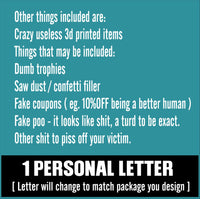 ANTI-CARE PACKAGE - Send Someone A Crazy Package
