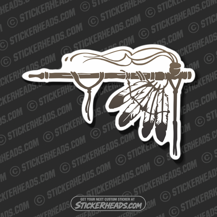 Peace Pipe-  Native Indian American Sticker