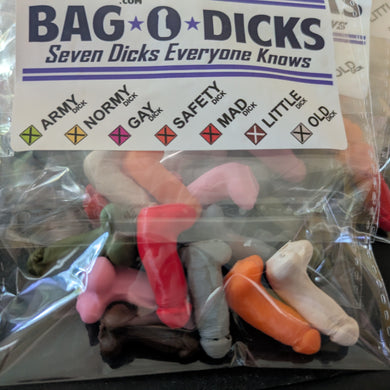 BAG-O-DICKS - 3D Printed -  Guy Gifts - Man Cave Shit