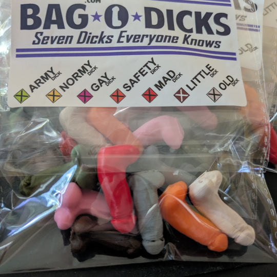 BAG-O-DICKS - 3D Printed -  Guy Gifts - Man Cave Shit