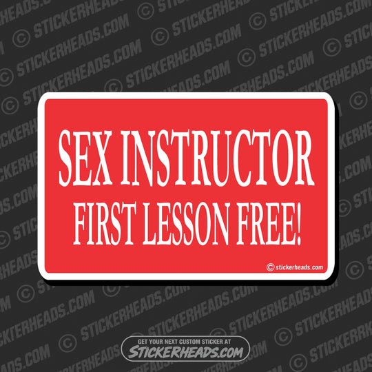 Sex Instructor  - Attitude Sticker