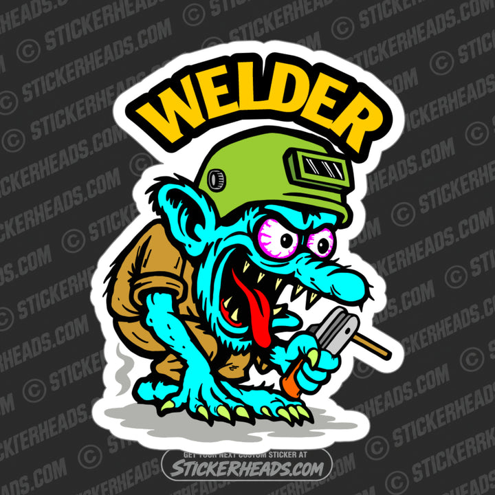 WELDER MONSTER -  Weld WELDING Welder Sticker