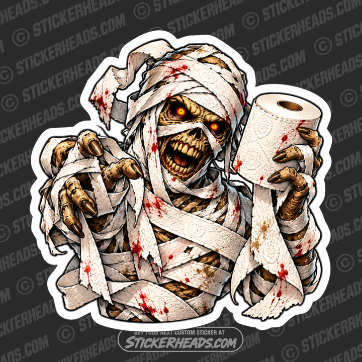 MUMMY WRAPPED IN TOILET PAPER -  HALLOWEEN