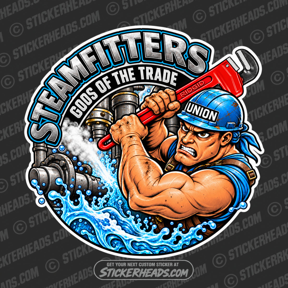 Gods Of The Trade   - Steamfitter Steamfitters Sticker