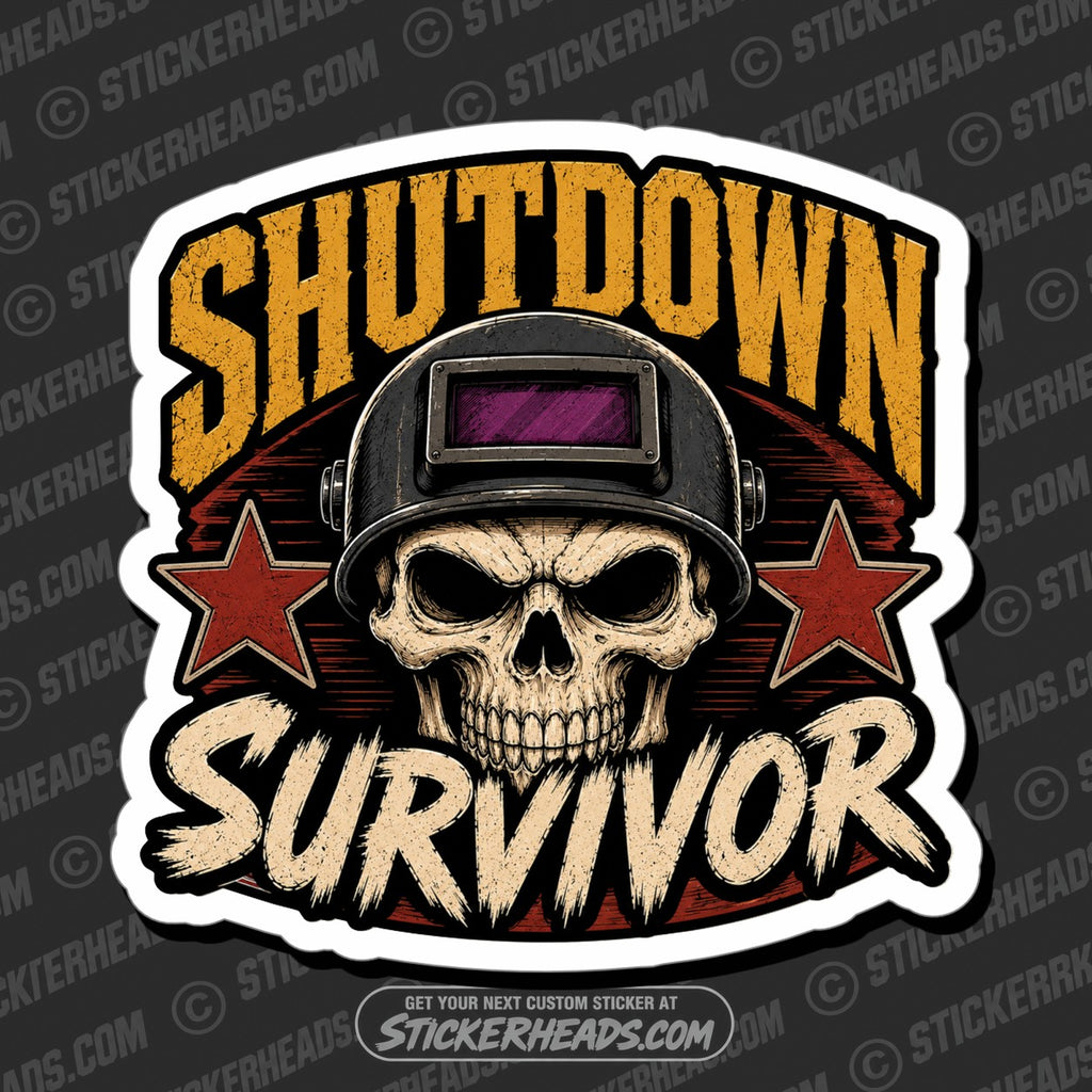 SH-PROTECTED|TAG-REPAIR|shutdown-survivor-skull-funny-welder-welding-sticker