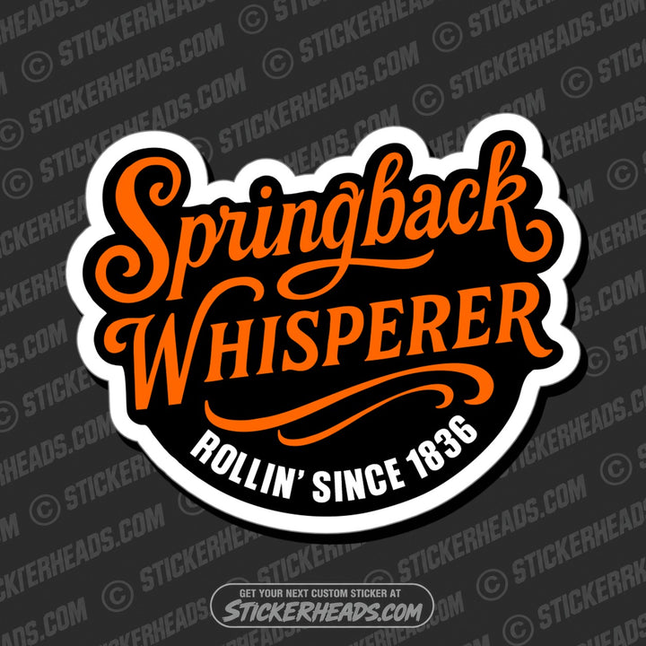 SPRINGBACK WHISPERER -  PLATE/ ANGLE ROLL BENDER OPERATOR - Sticker