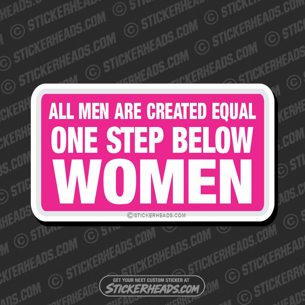 SH-PROTECTED|step-below-women-attitude-sticker