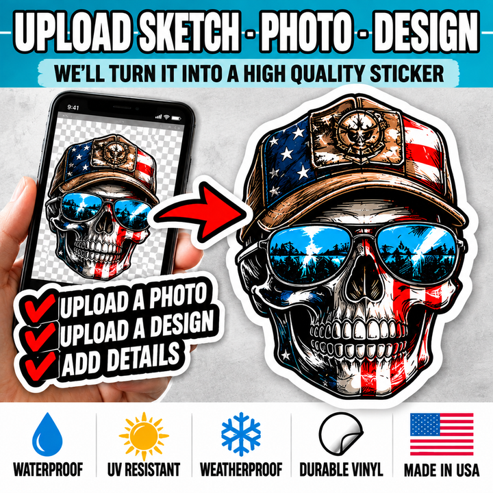 Make Your Own Sticker | Upload Your Design