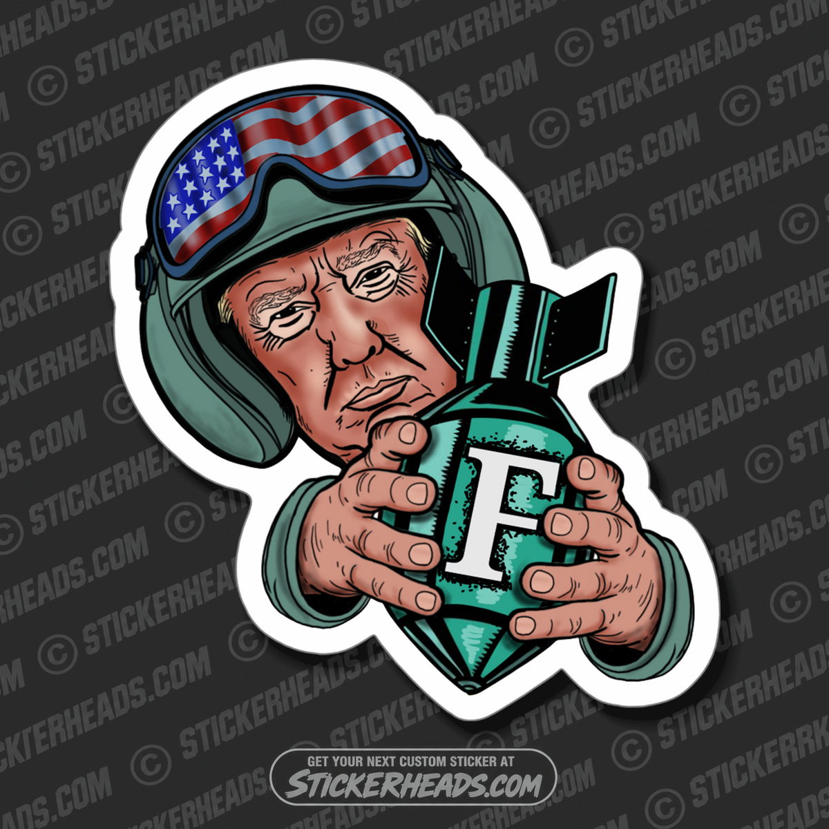 TRUMP IS THE F-BOMBER - F BOMB DROPPING - Trump  -  Sticker